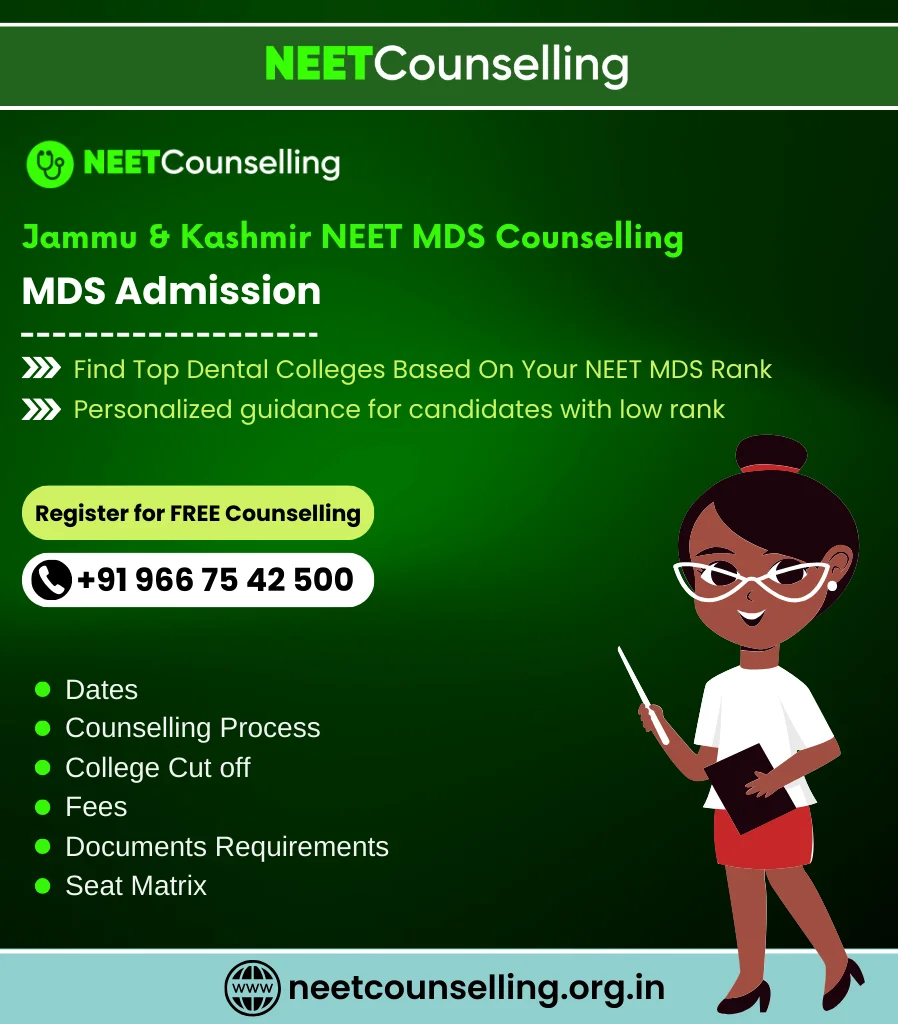Jammu & Kashmir NEET MDS Counselling
