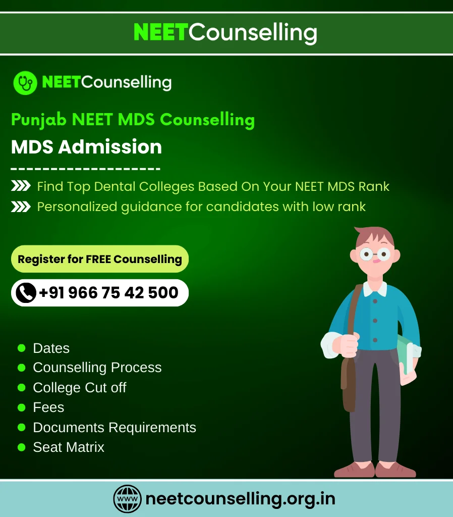 Punjab NEET MDS Counselling 2024
